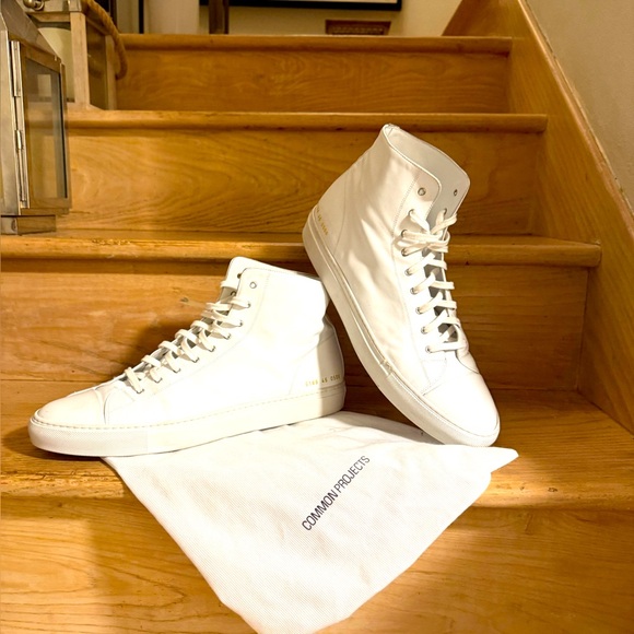 64% ⬇️ MSRP - Common Projects Achilles High-top Sneakers, White, Men's  46EU/13US